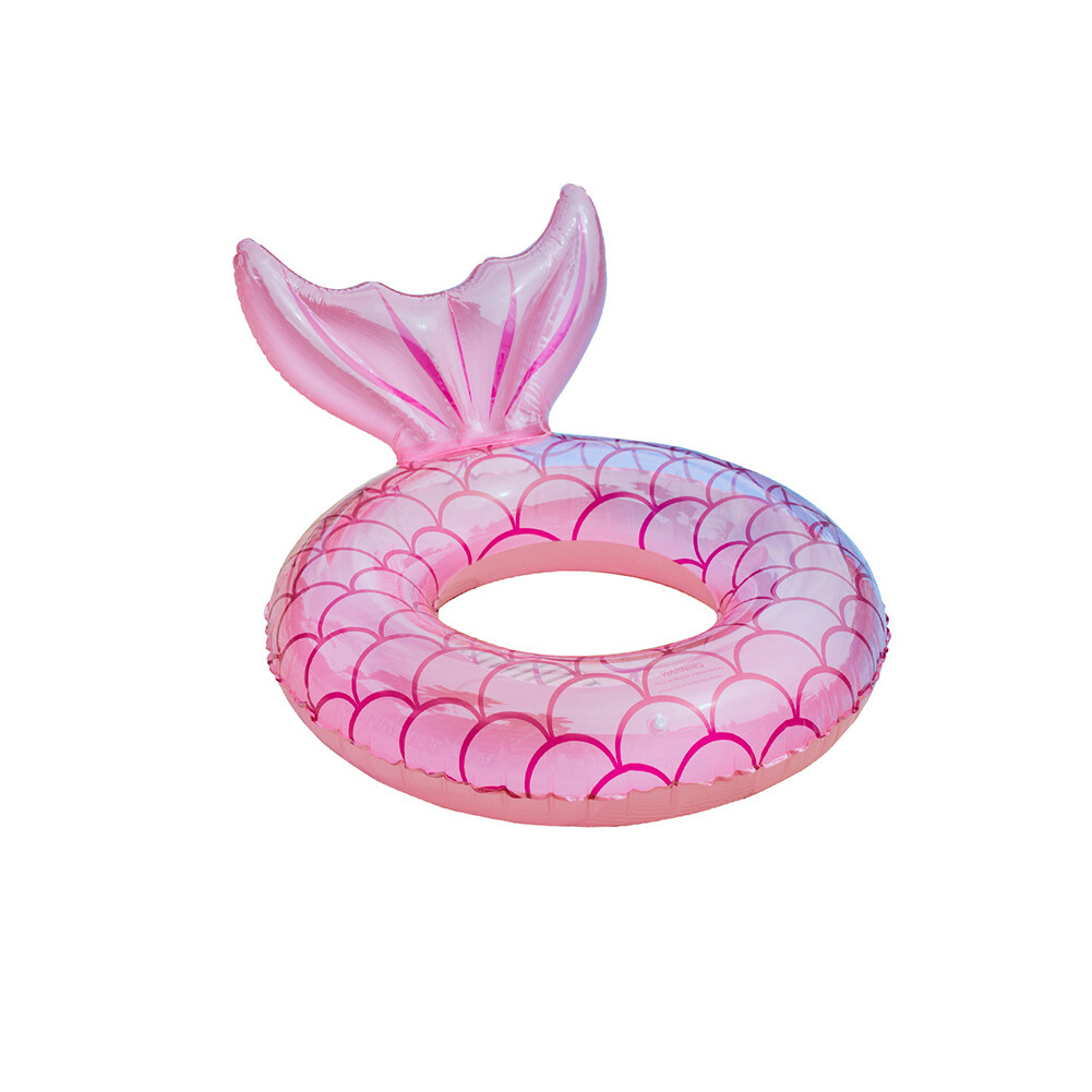 Practical Thickened Backrest Inflatable Swimming Ring for Adult Floating Swimming Circle