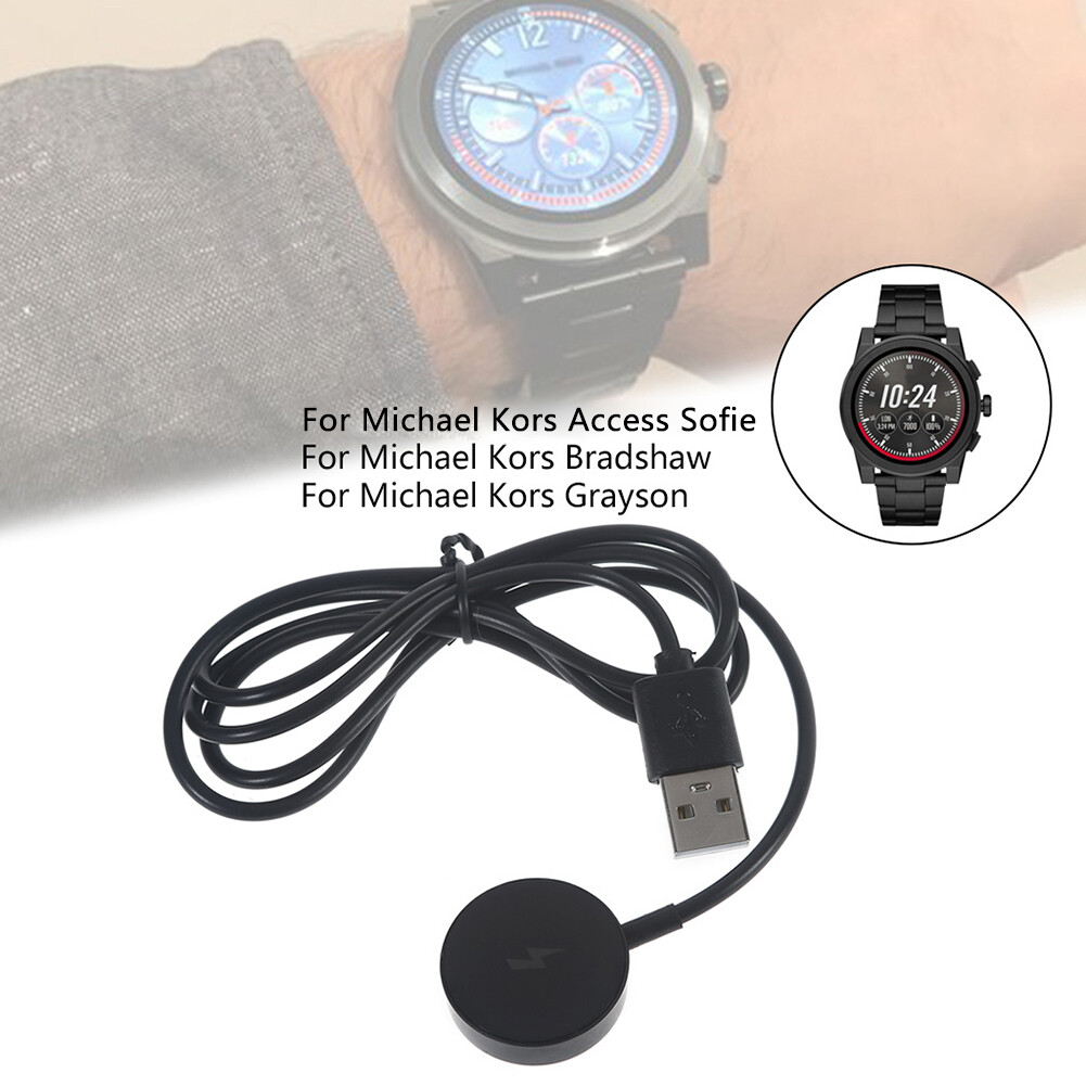 Watch Charger for Michael Kors Access Sofie/Grayson/Bradshaw Charging Cable Dock Smartwatch Power Supply Stand Accessory