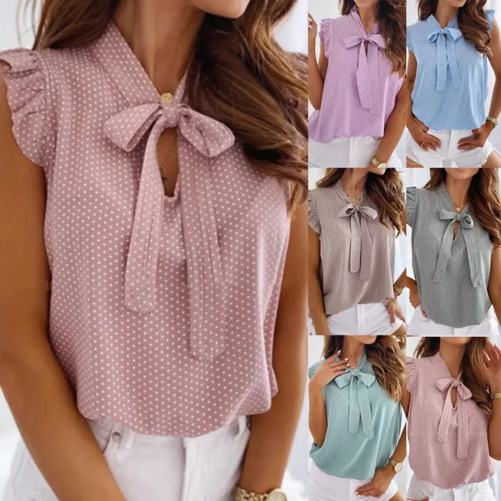 ladies ruffle blouse