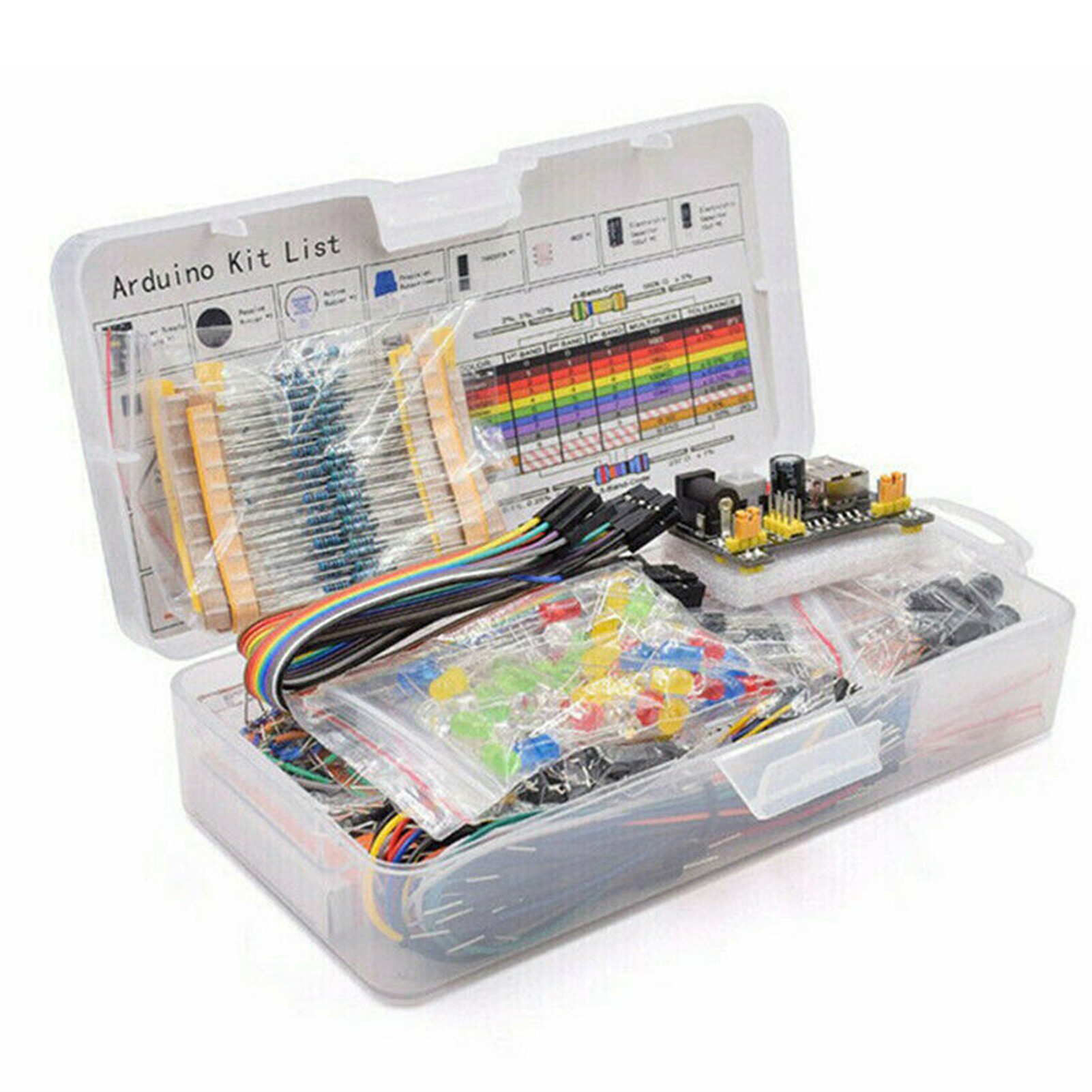 Bộ Linh Kiện Điện Tử KKmoon, Điện Trở Cáp Breadboard 830 Điểm Kết Nối Áp Dụng Dành Cho UNO R3