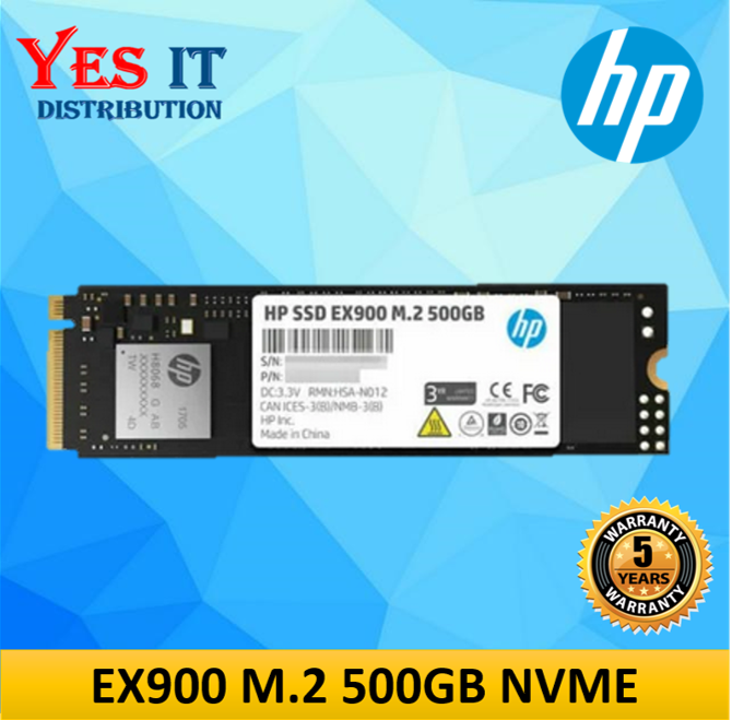 HP SSD EX900 M.2 PCIE 250GB / 500GB / 1 TB | Lazada