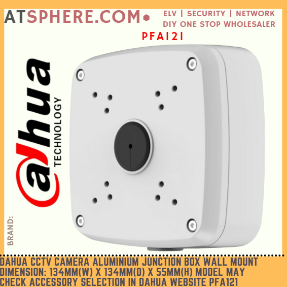 Aluminum Junction Box Bracket PFA121 – For Security IP Bullet Cameras – Unbranded