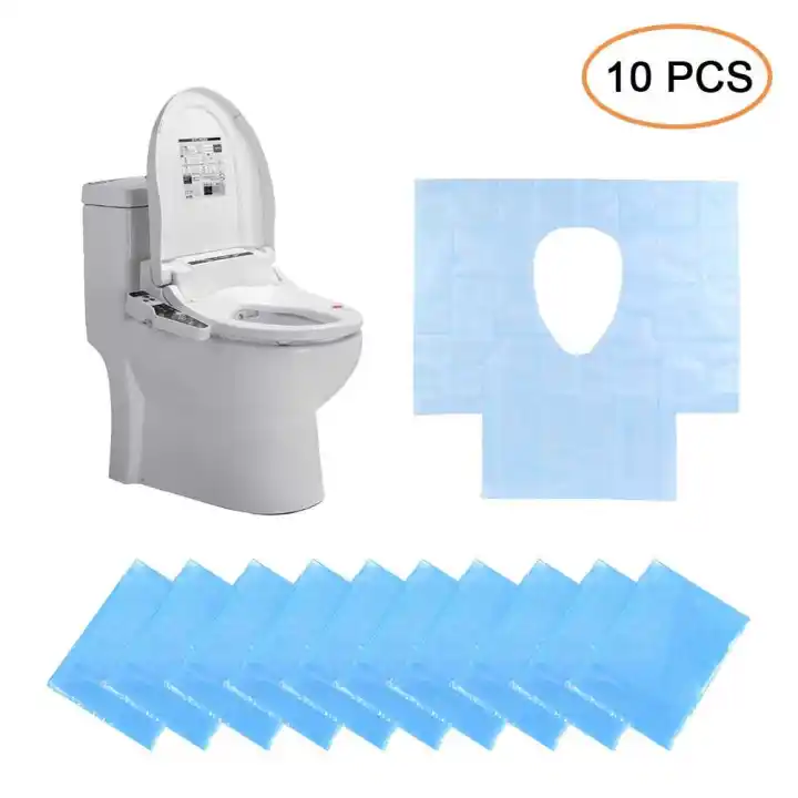 10 Pcs Disposable Toilet Seat Cover Waterproof Anti Slip Anti