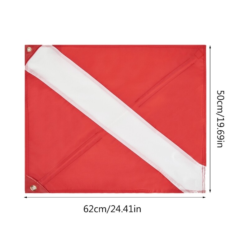 Nylon Divers Down Flags International Dive Flags Divers Down Boats Flags for Snorkeling, Diving,Under-water Activities
