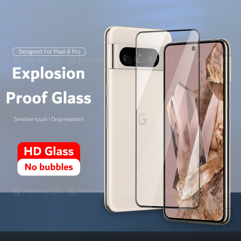 For Google Pixel 8 Pro HD /  Matte  Full / Non-full Coverage Explosion-proof Tempered Glass Screen Protector