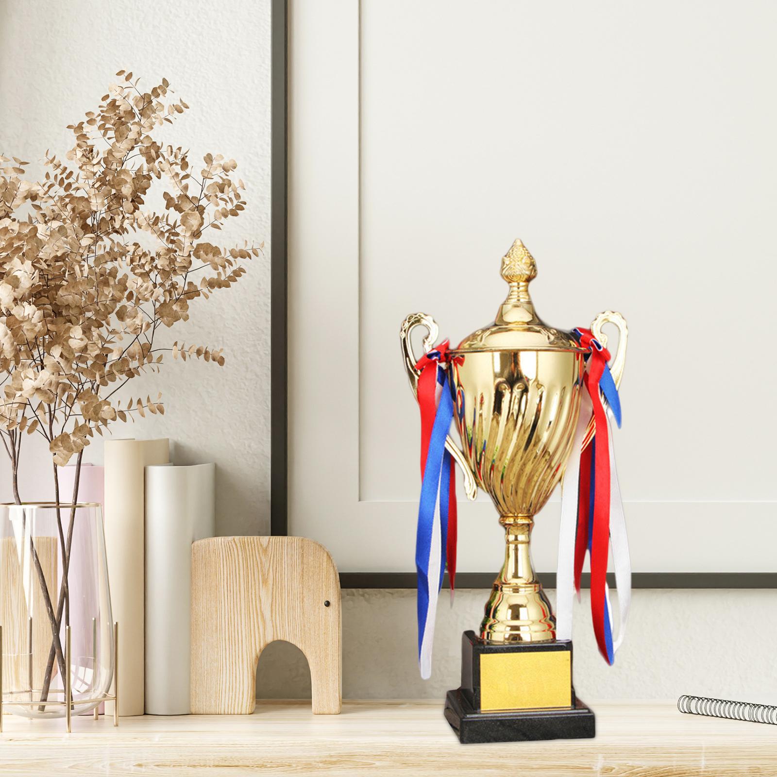 Serbery Award Trophy Rewards Large Trophy Metal Trophy Cup Keepsake for Celebration Event Football Soccer Baseball Competition
