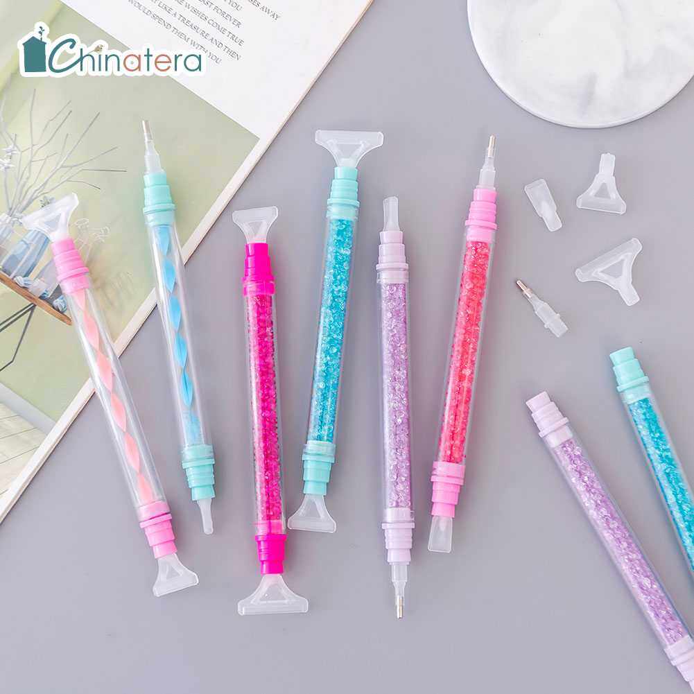 Chinatera 5 Chiếc Bút Vẽ Kim Cương Bút Khoan Điểm Kèm Đầu Bút Thay Thế Phụ