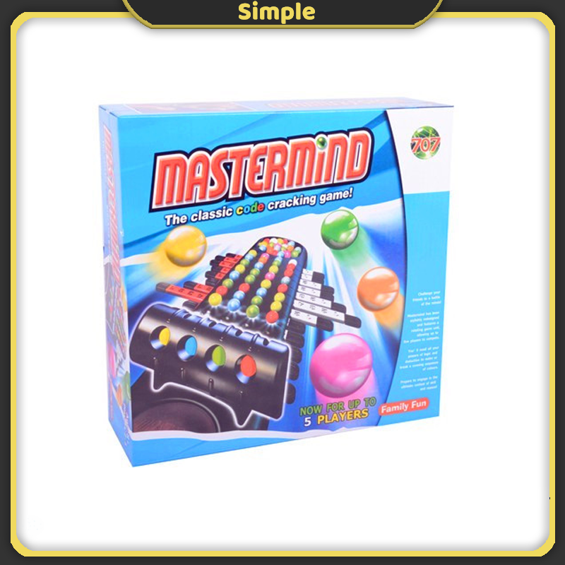 Master mind Classic Code Cracking Board Game for Ages 8 and Up 5 Players Family Kid Game