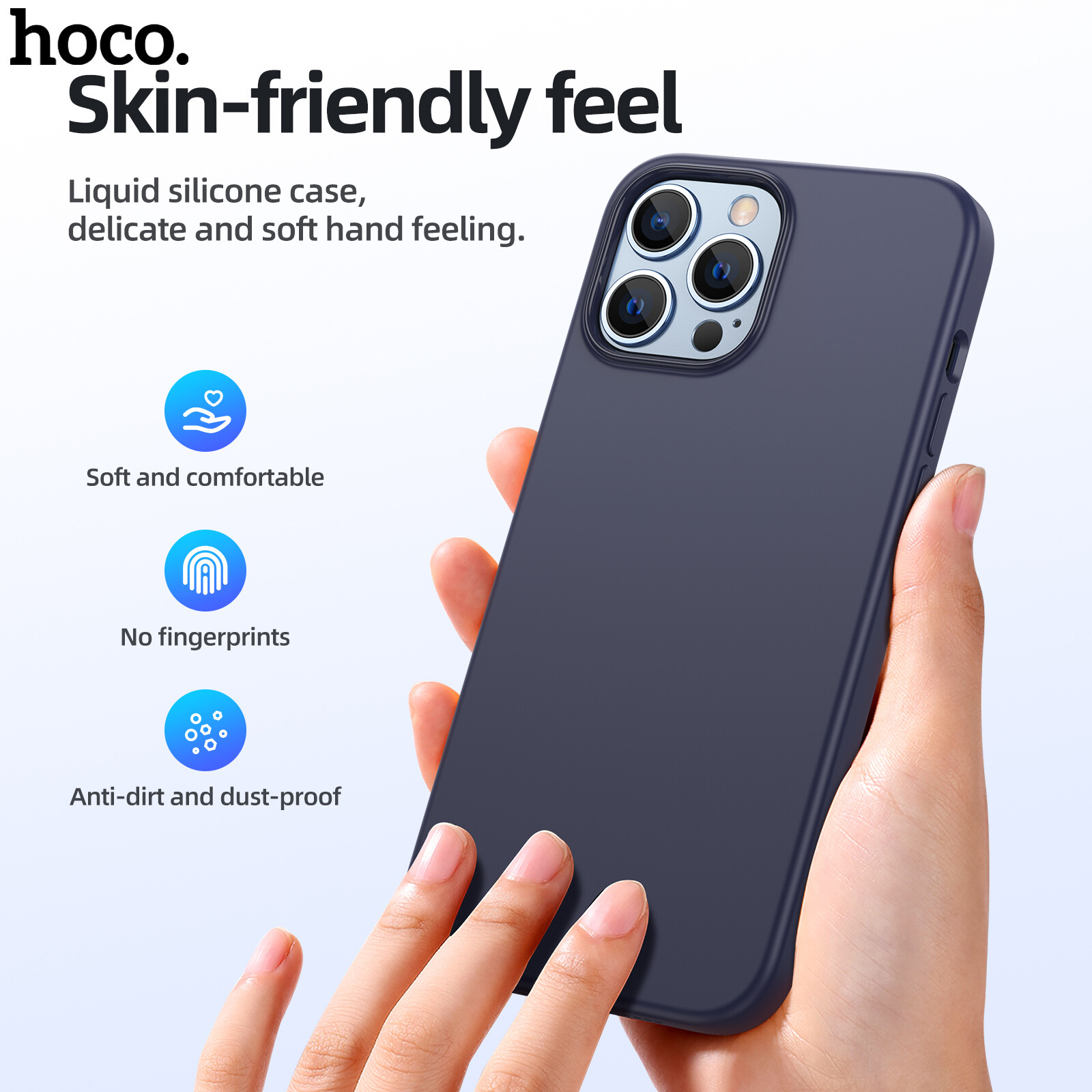 HOCO Ốp Lưng Điện Thoại Bảo Vệ Silicon + PC Chính Hãng 100% Mới Cho IP13 Pro Max 14 Pro max 15 Pro max  Ốp Lưng Mềm Cho Ip13 Pro