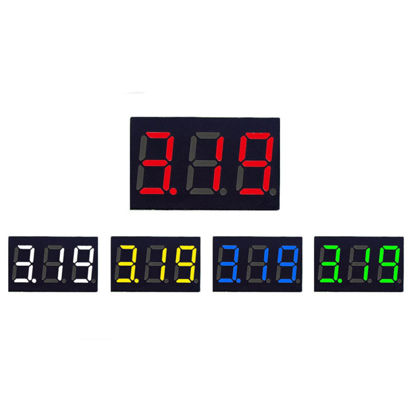 1PCS/2PCS DC 2.5-30V Two-wire DC Voltmeter 0.36 inch LED Voltmeter