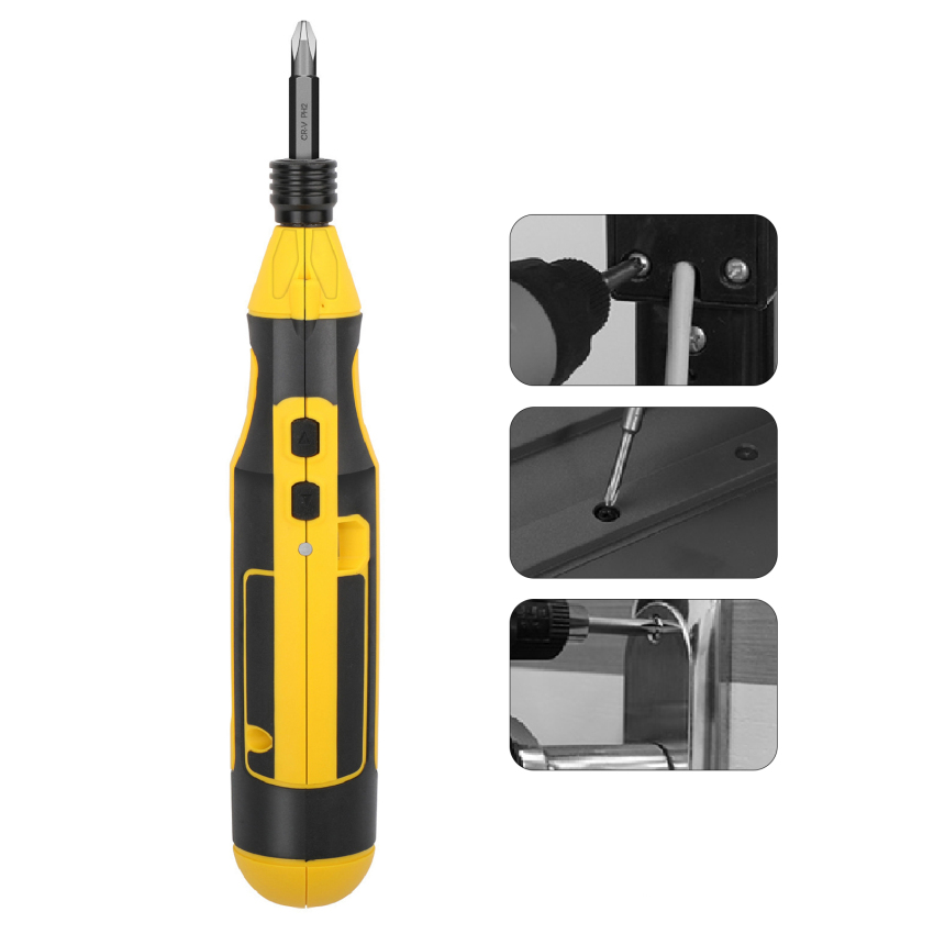 Tuốc Nơ Vít Điện 3.6V Dụng Cụ Điện Cầm Tay Sạc USB Máy Khoan Không Dây Không Dây Có Thể Sạc Lại Cái Khoan Tay
