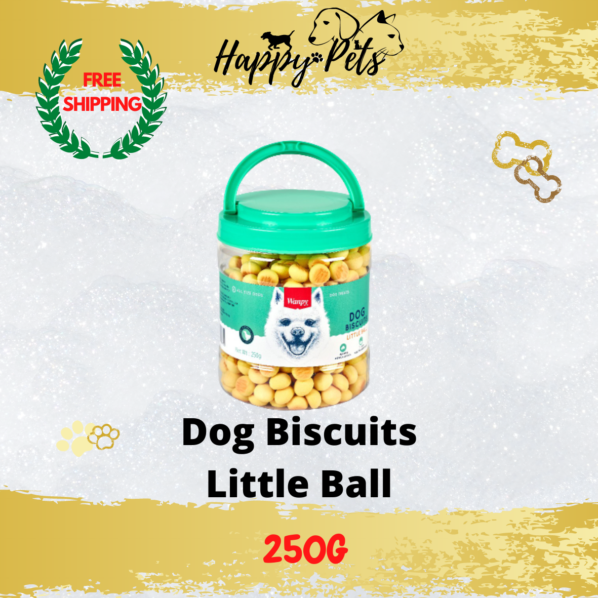 Wanpy Dog Biscuits Little Ball Dog Treats (250G) | Lazada