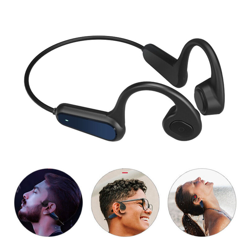 niceEshop Bone Conduction Earphone USB Fast Charging 360° Bendable Wireless Waterproof Headphones for Ios Android Enjoy Sports Singapore