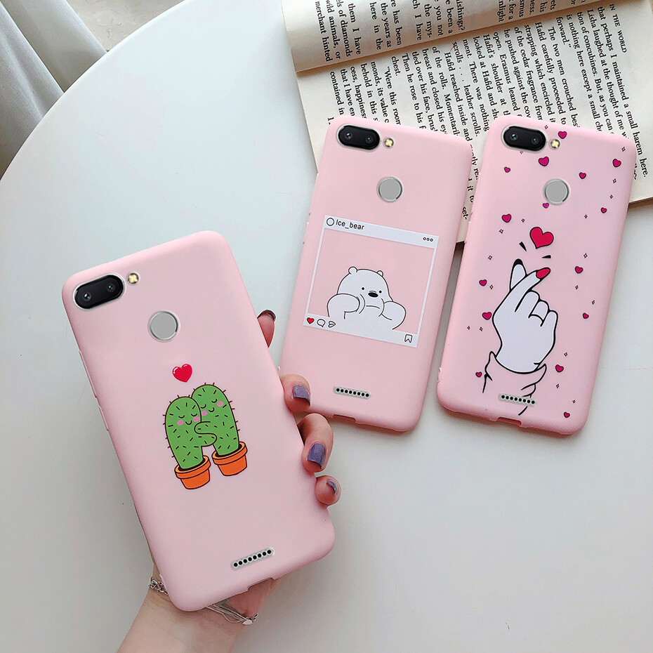 Phone Case For Xiaomi Redmi 6 Redmi6 Case 5.45'' Soft Silicone TPU Back Cover For Redmi 6 Casing