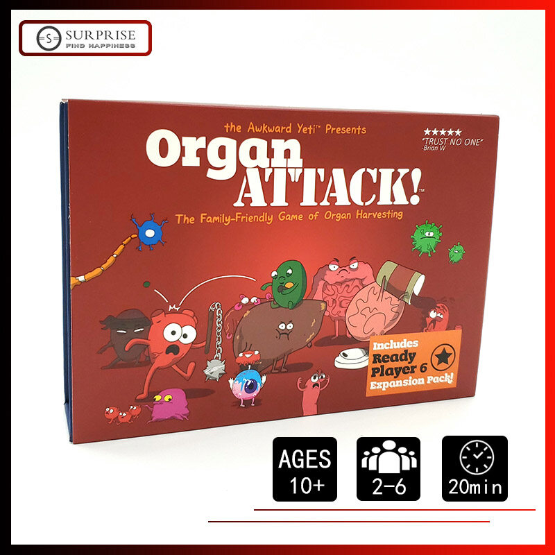 Organ ATTACK ！ Card Game Family Club Board Game Party Game English ...