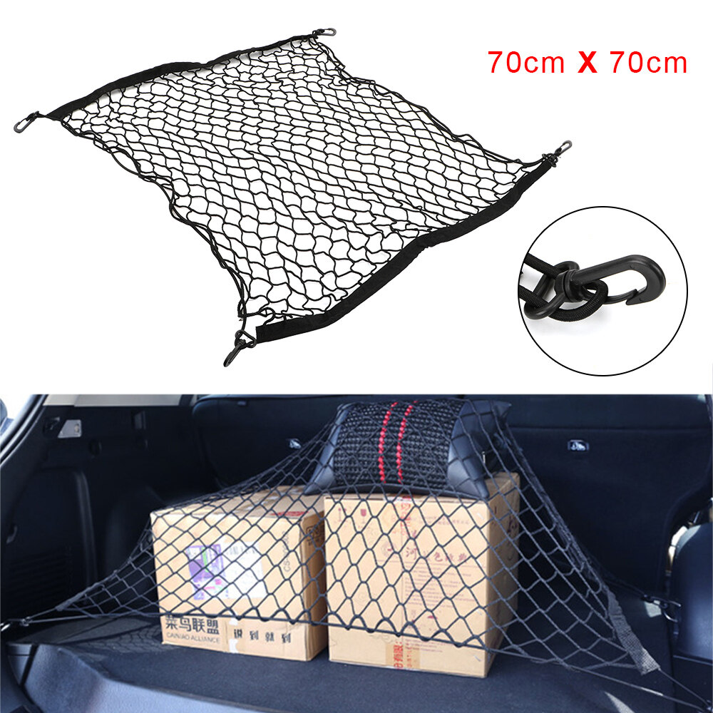 70 X 70 cm Car SUV Nylon Rear Cargo Trunk Storage Organizer Flexible Elastic Net
