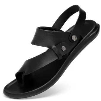 black sandals casual