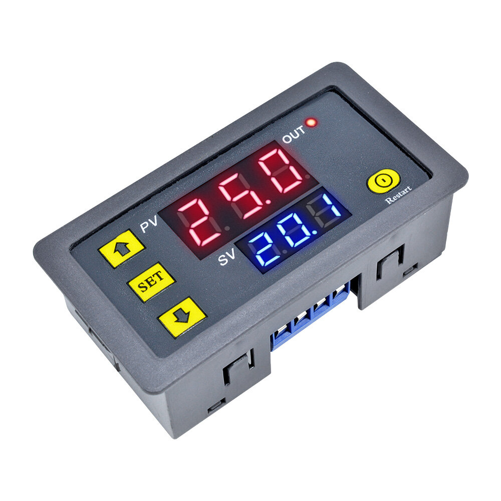 Original Diymore 12V Thermostat Cycle Timer Delay Dual Display Relay Module 0-999 hours