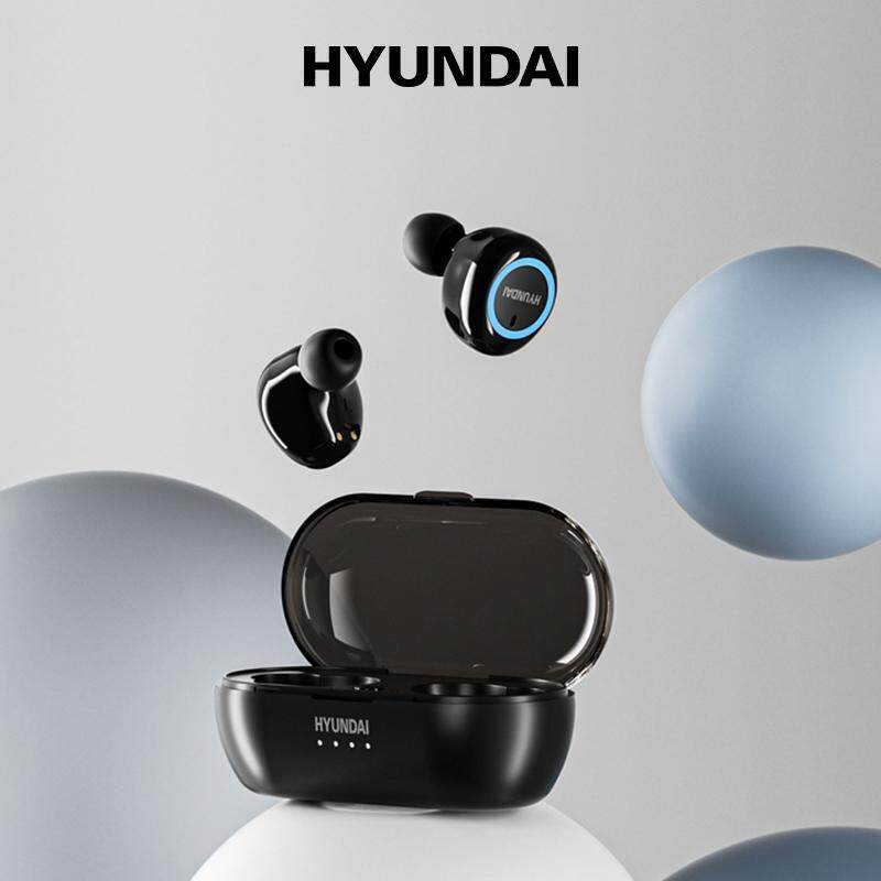 Hyundai HY-T21 TWS Tai nghe bluetooth bt5.3 Tai nghe nhét tai không dây 9D âm thanh độ trung thực cao thể thao không thấm nước TWS Tai nghe kèm mic không dây cho Oppo Realme Xiaomi Earbuds