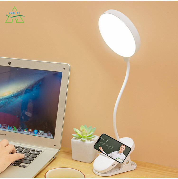 KS LED lamp table lamp learning lamp clip lamp reading lamp eye protection lamp bedside lamp desk lamp dimmable Usb power 9cm