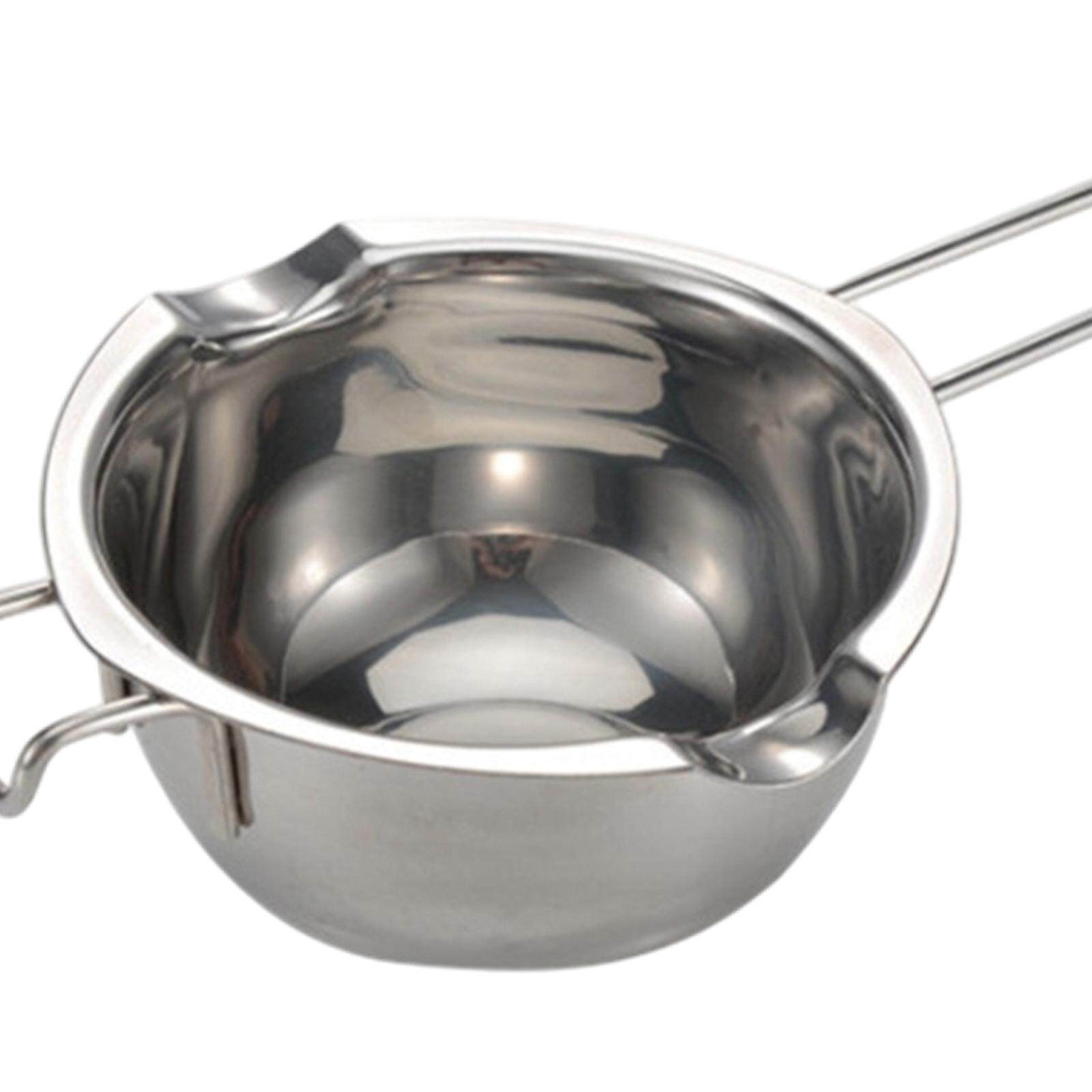 Fityle 2 Pieces Stainless Steel Wax Melting Pot Double Boiler for