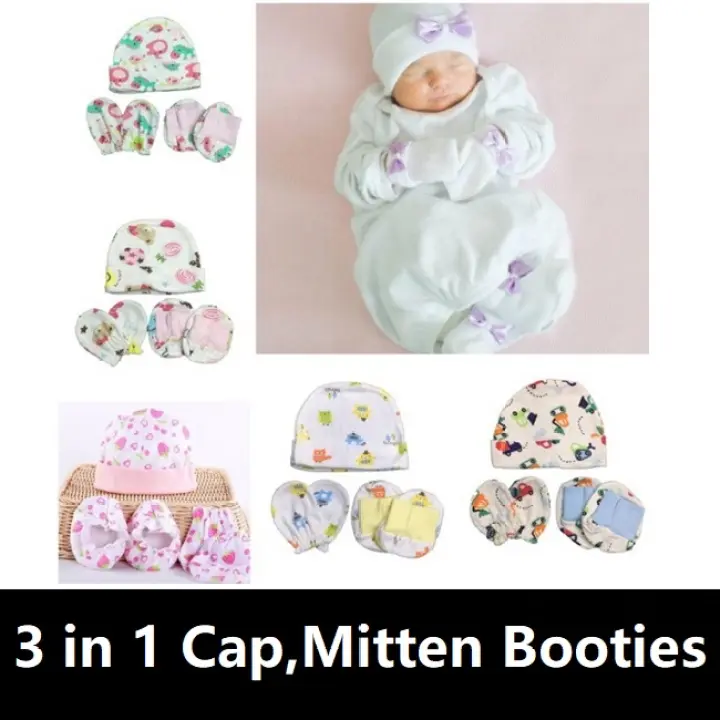 baby hat mittens and booties