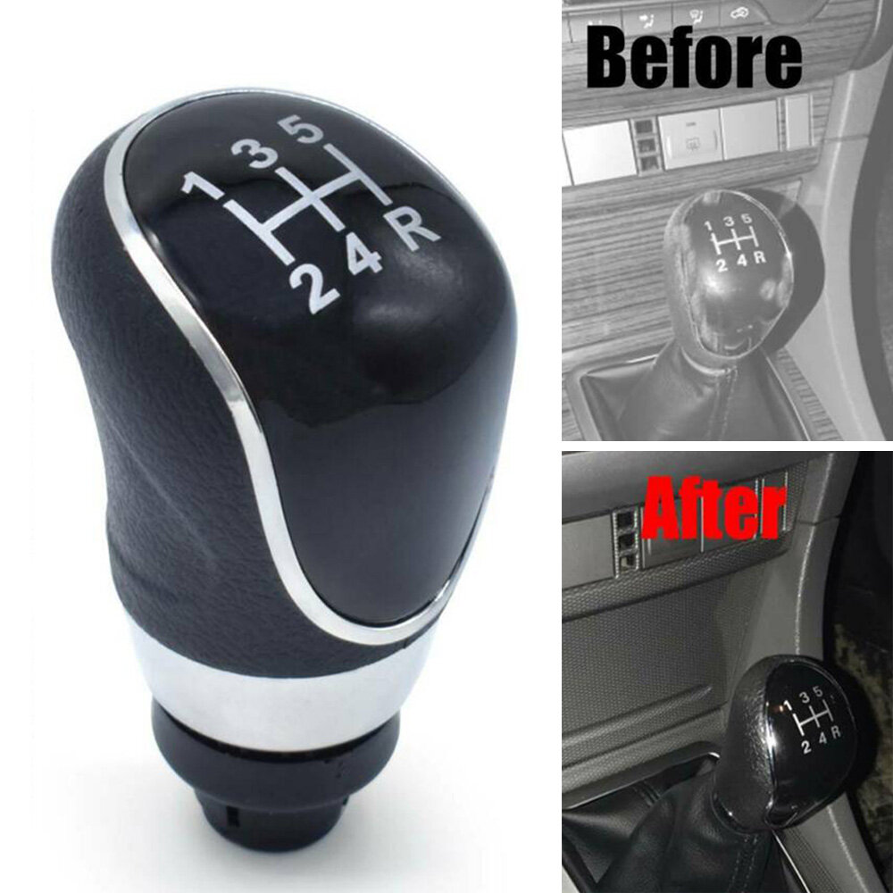 5 Speed Gear Stick Shift Lever Knob Handball For Ford Fiesta Focus Fiesta C-max