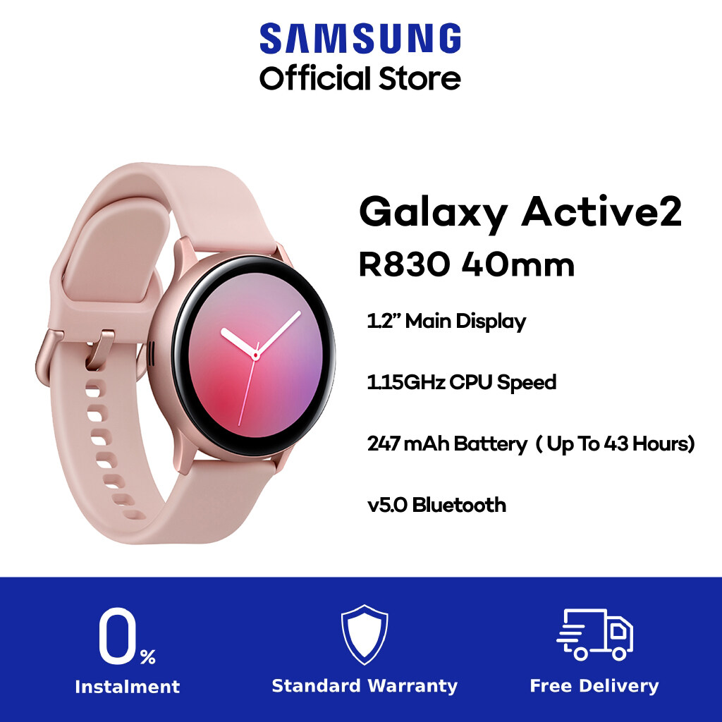 Samsung Galaxy Watch Active 2 R830 40mm Bluetooth (Aluminium) - Smart Watch
