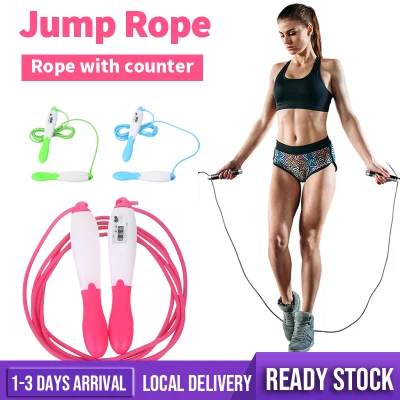 Counting Jumping Rope Tali Skipping Fitness Weight Loss Equipment Exercise Rope Skipping Adjustable Length Speed Counting Skip Rope