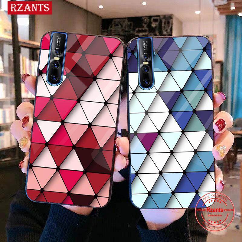 Rzants untuk VIVO V15 Pro Casing【color Rhombict】hybrid Lampu Pelindung Ultra-Thin Lampu Keras Kembali Casing Ponsel