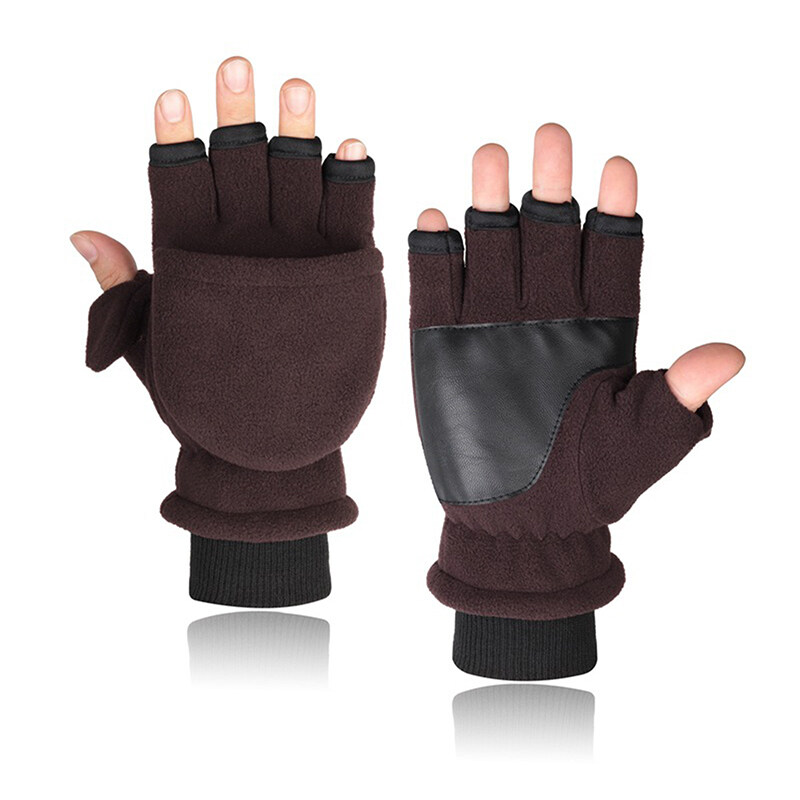 gloves with flip fingers