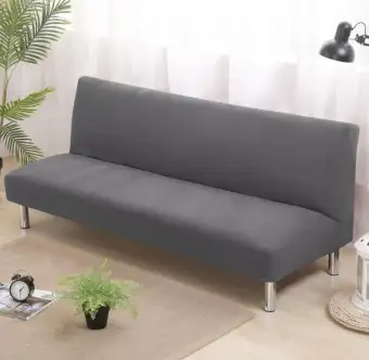 Universal Armless Sofa Bed Cover Folding Seat Slipcover Modern Armless Sofa Bed Cover Folding Seat