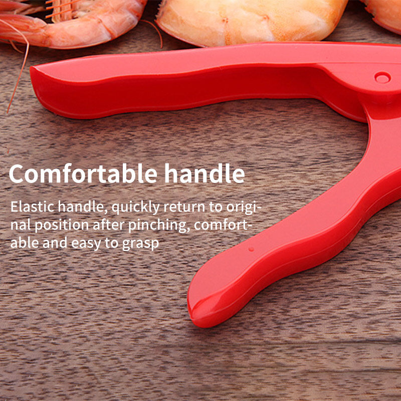 YESPERY Dụng Cụ Tháo Vỏ Tôm Bằng Nhựa Tôm Peeler Thiết Bị Lột Vỏ Tôm, Dụng Cụ Nhà Bếp Tôm Peeler, Đồ Gia Dụng