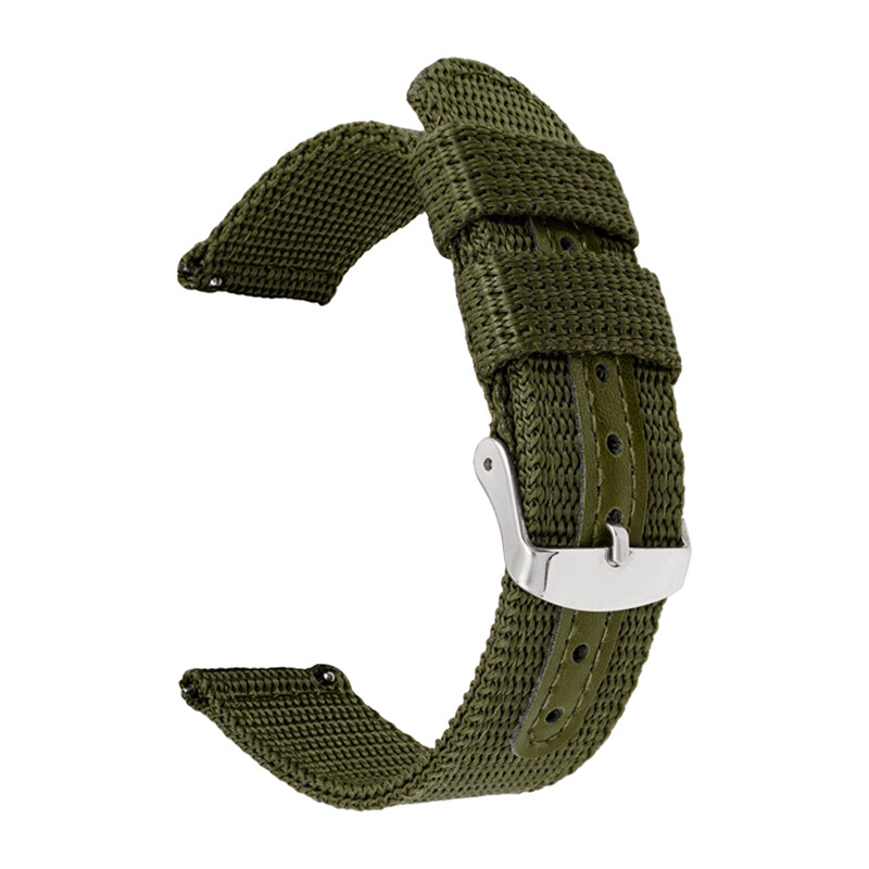 Quick Release Watch Band Nato Canvas Nylon Zulu Watch Strap Wristband Bracelet Belt 18mm 20mm 22mm 24mm Strap with Quick Release Pins