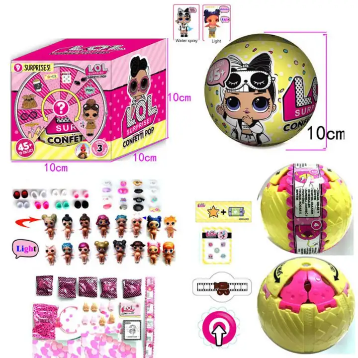 surprise confetti pop collectible dolls
