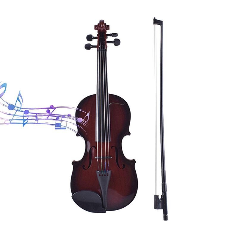 Kid Violin Electronic Violin Toy Violin For Beginners Simulation Musical Instrument Adjustable Strings
