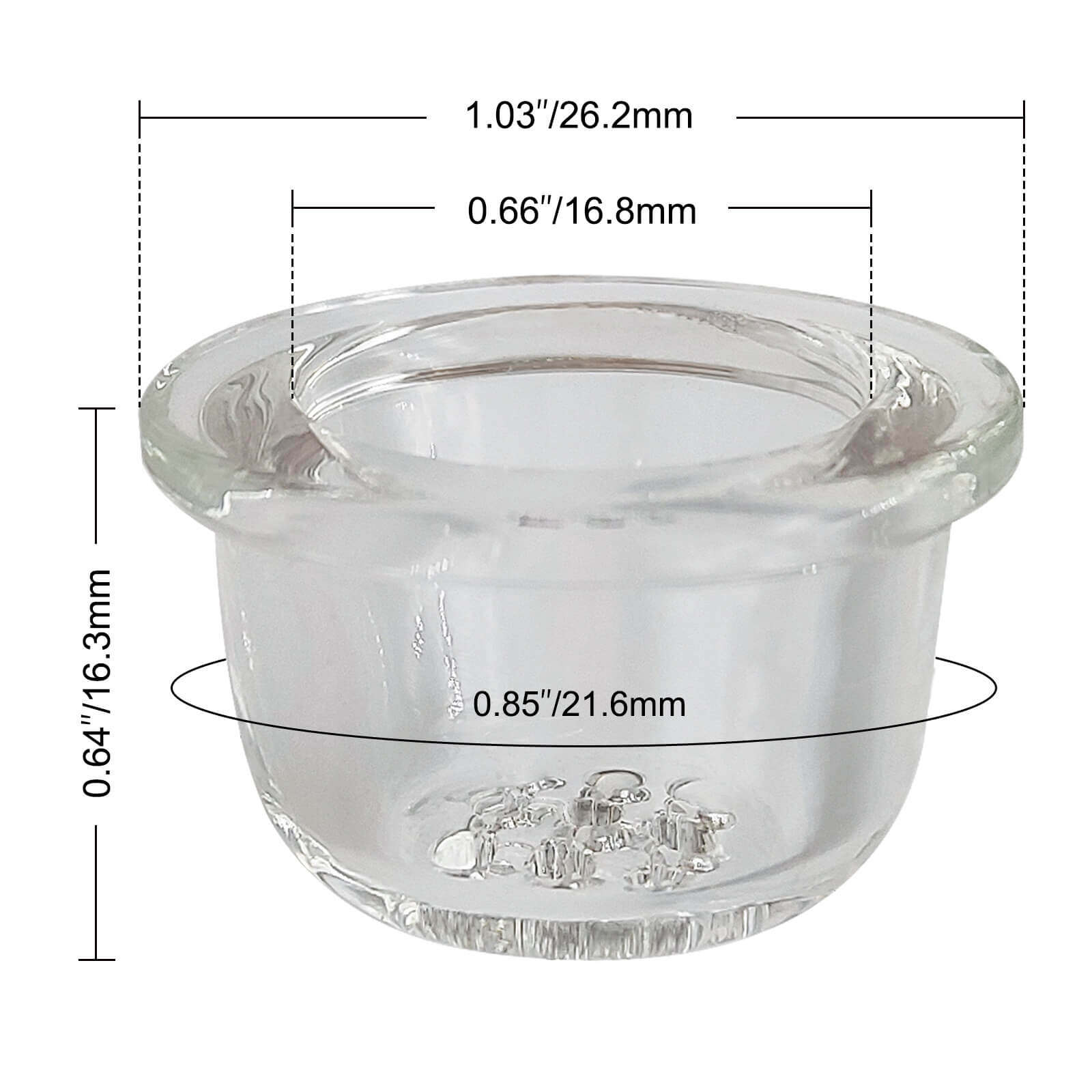 Bát thủy tinh cho siliconepipe 9 lỗ ống thay thế