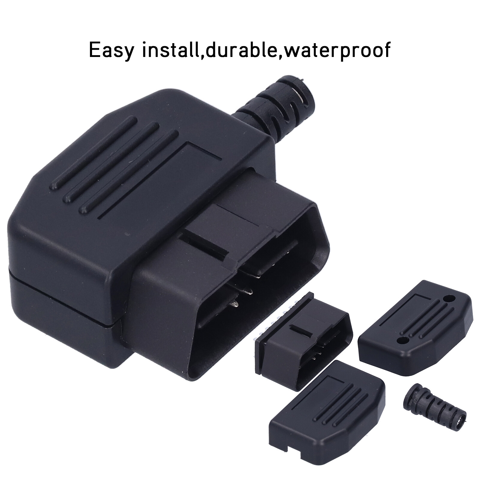 OBD‑II Diagnostic Connector Plug 16 Pin OBD2 Male Connector Plug Car ...