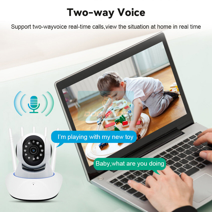 DoomHot Wireless Camera WiFi Security Camera Motion Detection Surveillance Light Bulb Camera Night Vision Mobile Detection Recorder Camera Super Monitor HD Camera Mini IP WiFi Camera