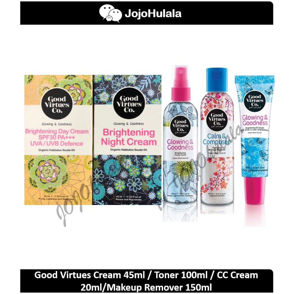 good virtues co skincare set