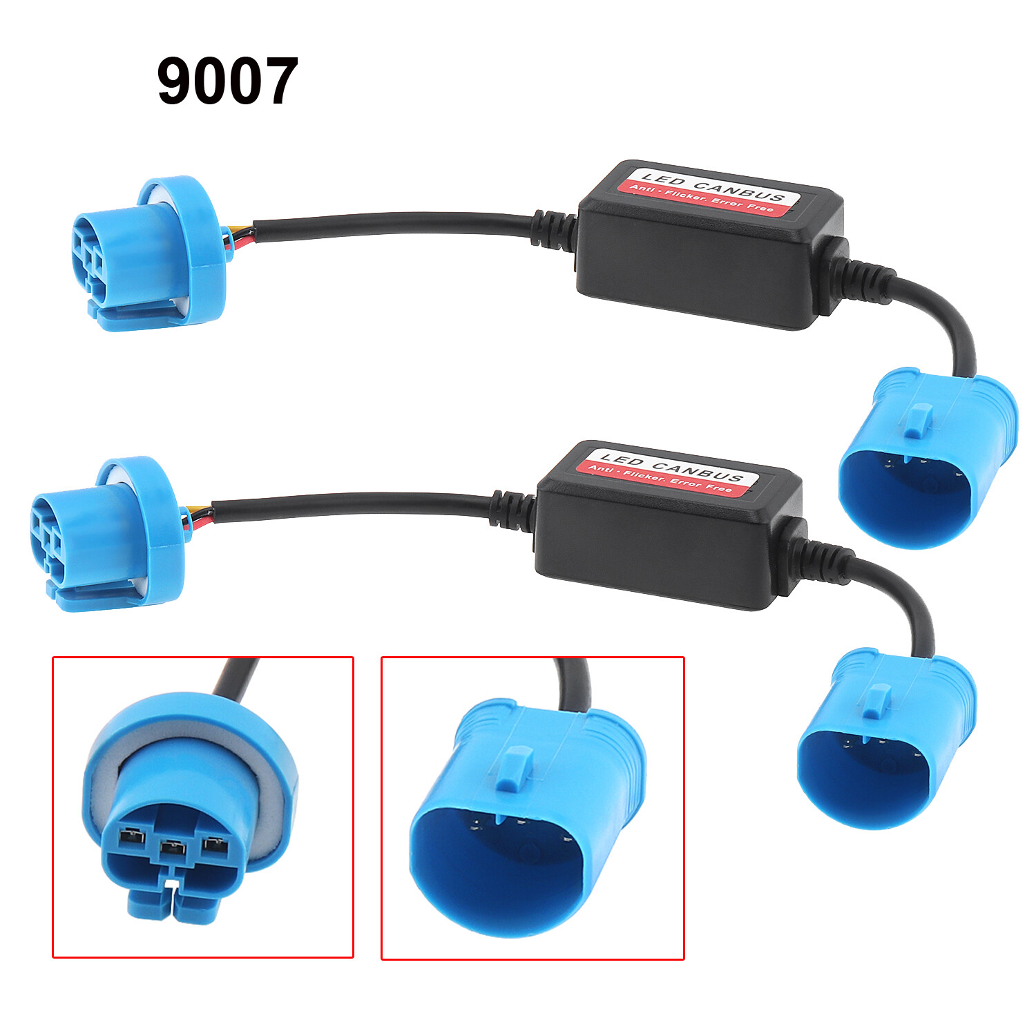 2x headlight led canbus decoder canceller error free resistor anti flicker warning error canceller h1/h3/h7/h8/h9/h11/h4/9003/9004/9007/9005/hb3/9006/hb4/9012/880/881/h27/h13/9008/h16/5202