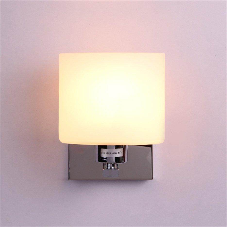 Nóng Người Bán Mới Kính Trắng Hình Chrome Đèn Đèn Sconce Chiếu Sáng Hành Lang