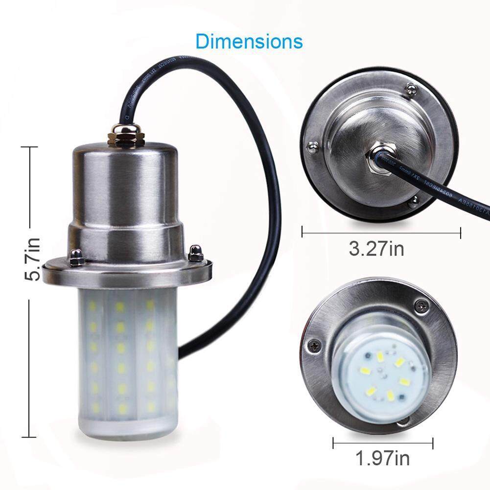 30 W Câu Cá Ánh Sáng 5630 LED Dưới Nước Dụ Dò Tìm Cá Đèn cho Tôm Mực