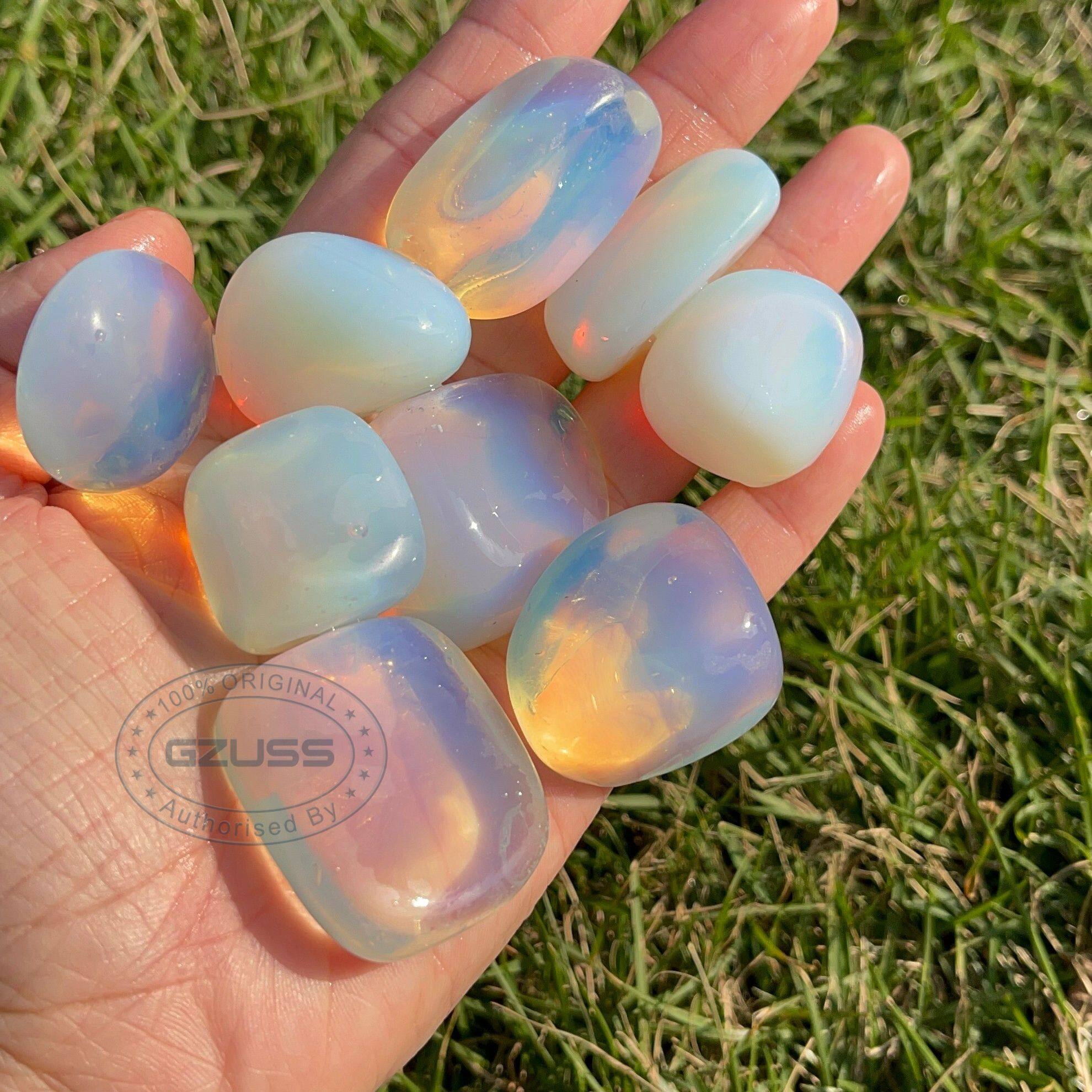 2-3.5cm opalite tumblestone | opalite sụt giảm đá | Reiki tính | đạo đức có nguồn gốc