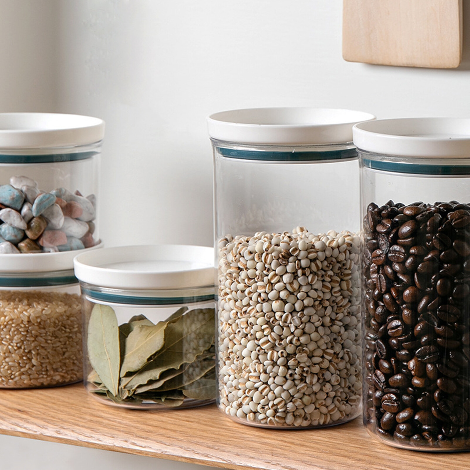 Terylin Storage Container Stackable Reusable Plastic Portable Food Storage Box for Kitchen