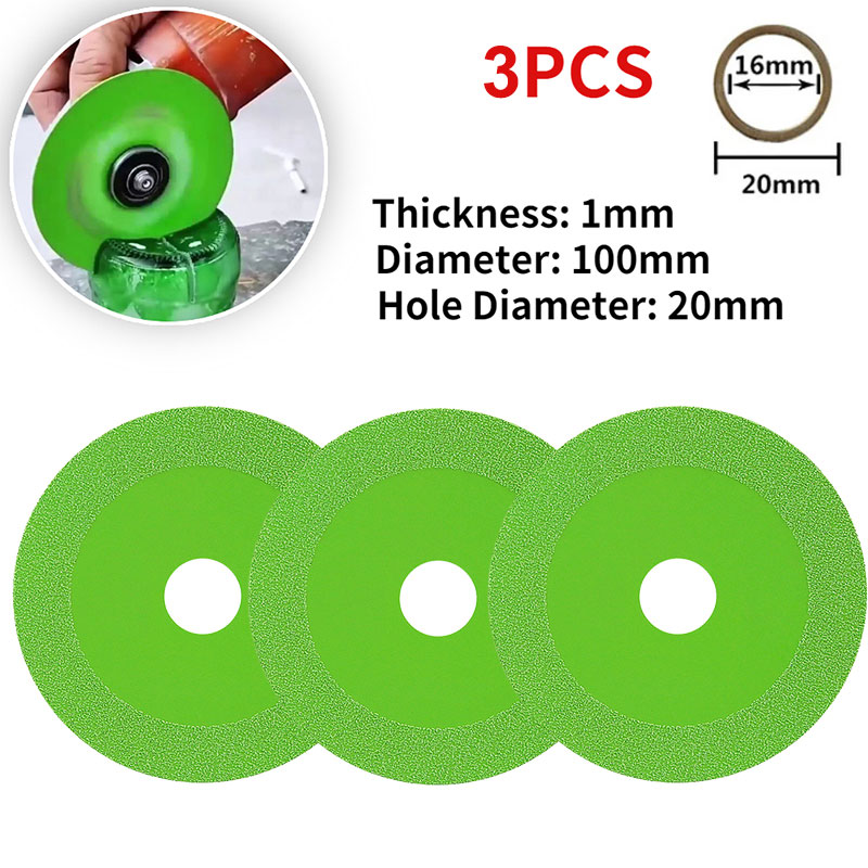Set 3 đĩa cắt kính 4inch 100mm 100mm siêu mỏng