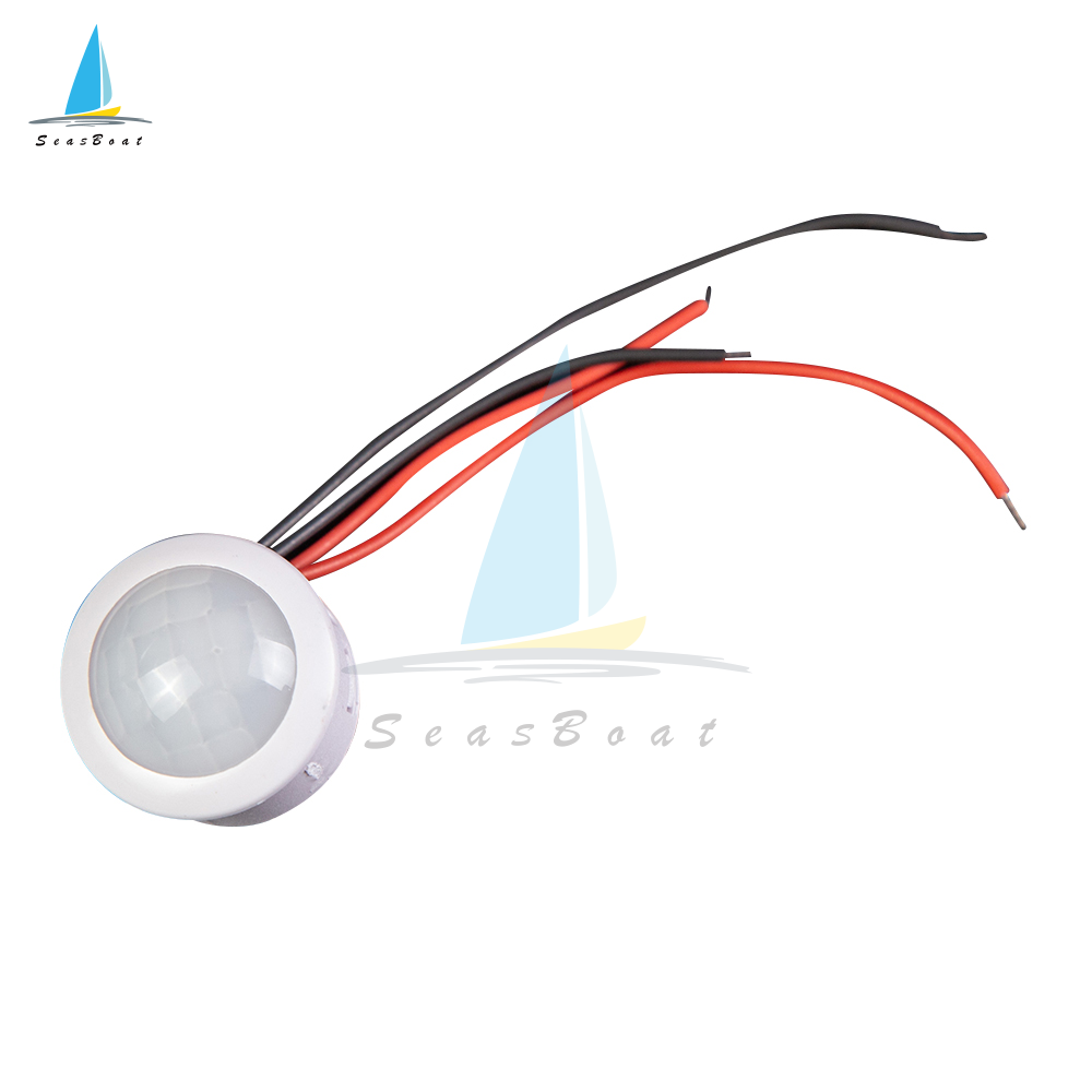 【Seasboat】 AC110-240V /DC12-24V Automatic Sensor Light Switch LED Human Motion Sensor Infrared Motion Sensor Detection