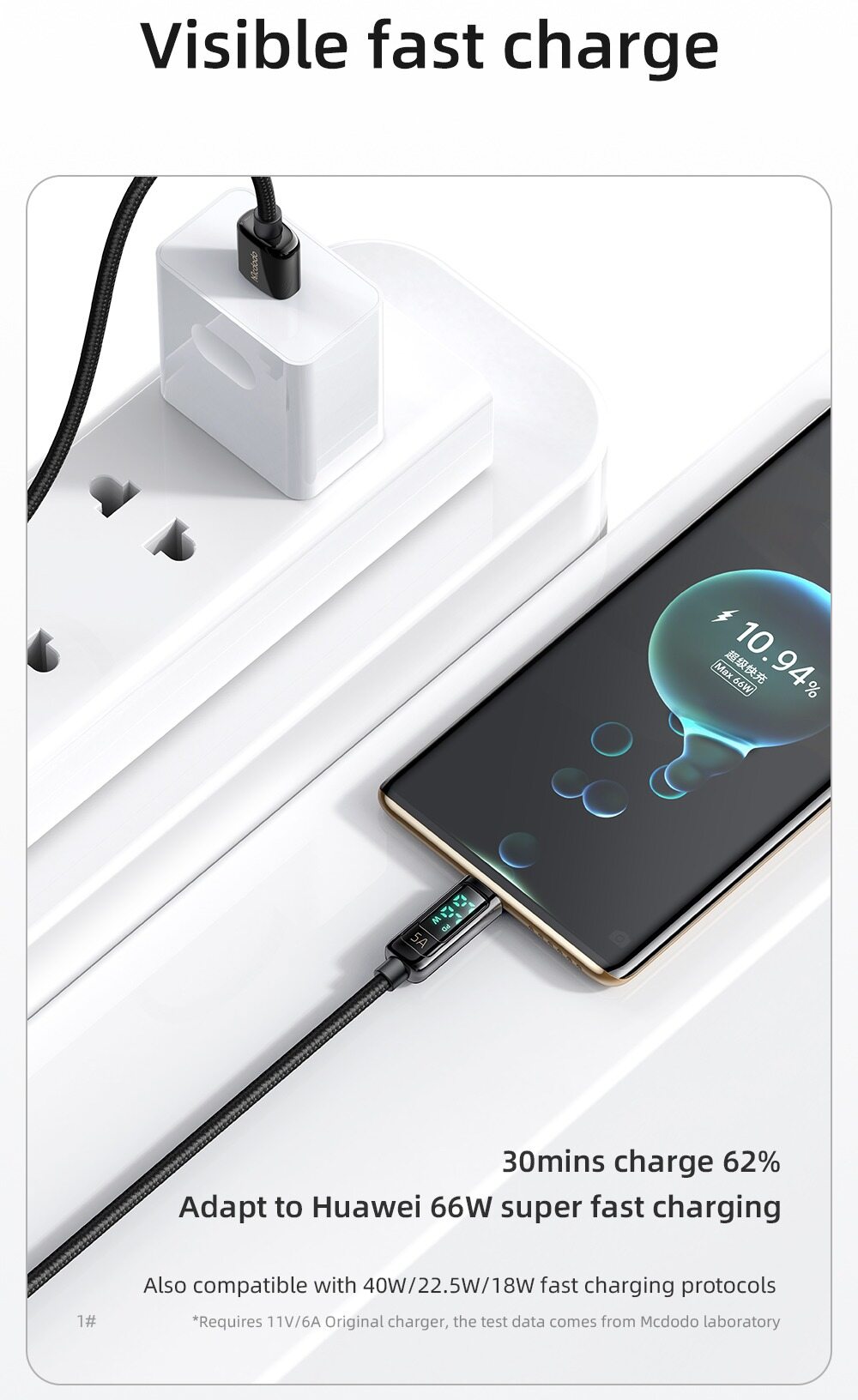 Dây Cáp Sạc Nhanh 6A Mcdodo 66w PD Cho Type c iphone Lightning Micro Usb
