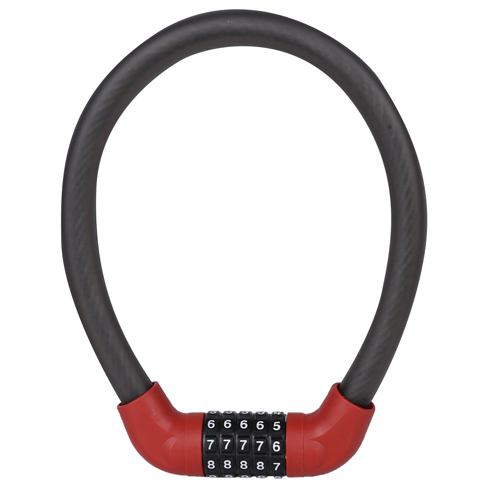 Ghxdryuru Code Bike Lock Reliable Cable Combination 4 Code Bike Lock