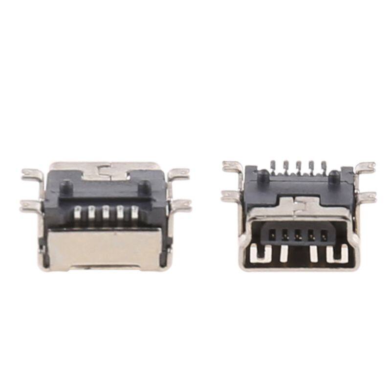 10 Cái Đầu Nối Ổ Cắm Cái 5 Chân USB Loại B Mini Để Sạc Điện Thoại Di Động
